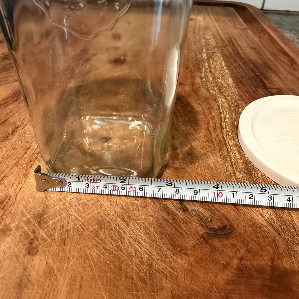 New! Set of (2) WECK 769 Large Quadro Jars - 26.9 oz square bottom - Picture 7 of 9